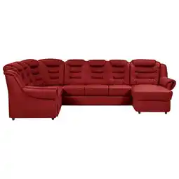 Möbelix Wohnlandschaft Boston Rot Lederlook Angebot
