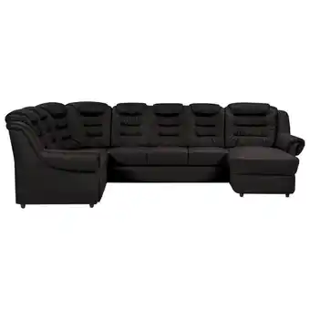Möbelix Wohnlandschaft Boston Schwarz Lederlook Angebot