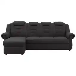 Möbelix Ecksofa Boston Schwarz Lederlook Angebot
