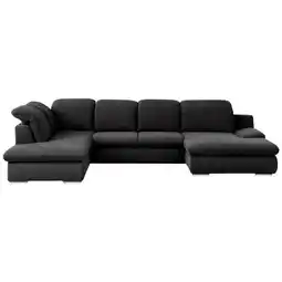 Möbelix Wohnlandschaft Isona Schwarz Chenille Angebot