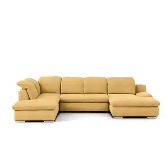 Möbelix Wohnlandschaft Isona Gelb Chenille Angebot