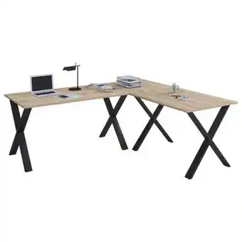 Möbelix Eckschreibtisch Lona 190x160cm Schwarz/Eiche Angebot