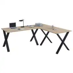 Möbelix Eckschreibtisch Lona 190x190cm Schwarz/Eiche Angebot