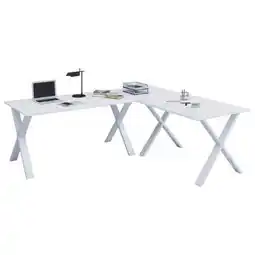 Möbelix Eckschreibtisch Lona 130x130cm Weiß Angebot