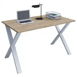 Möbelix Schreibtisch Lona L: 110 cm Weiß/Eiche Angebot