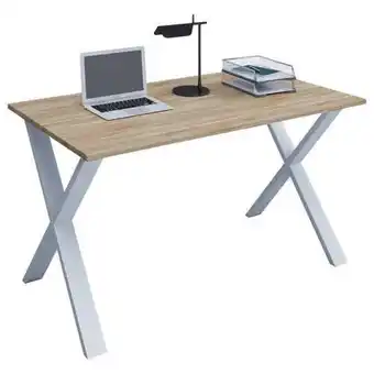 Möbelix Schreibtisch Lona L: 110 cm Weiß/Eiche Angebot