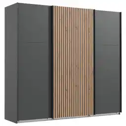 Möbelix Schwebetürenschrank Andorra Eiche/Graphitfarben B: 250 cm Angebot