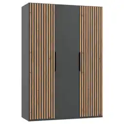 Möbelix Drehtürenschrank Andorra Eiche/Graphitfarben B: 150 cm Angebot