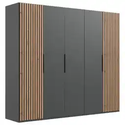 Möbelix Drehtürenschrank Andorra Eiche/graphitfarben B: 250 Cm Angebot