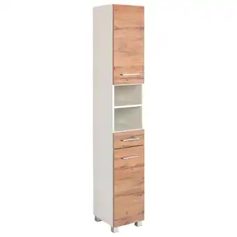 Möbelix Hochschrank Paris Eiche Wotan/weiß B: 30 Cm Angebot