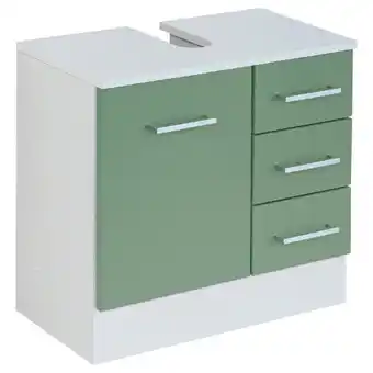 Möbelix Waschbeckenunterschrank Riga Grün/Weiß B: 60 cm Angebot