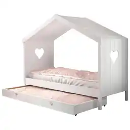 Möbelix Hausbett Amori 90x200 cm Kiefer Weiß mit Schublade Angebot