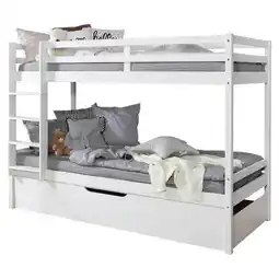 Möbelix Etagenbett Finn Weiß Kiefer Massiv mit Leiter Angebot