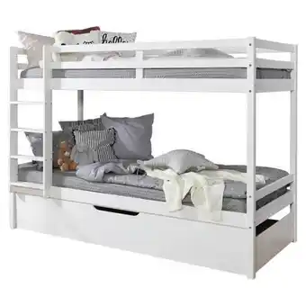Möbelix Etagenbett Finn Weiß Kiefer Massiv mit Leiter Angebot