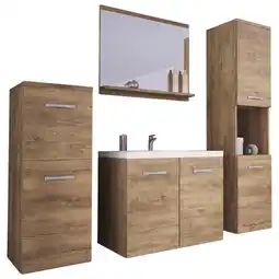 Möbelix Badmöbel-set 5-tlg. Malo B: 140 Cm Eichfarben Angebot