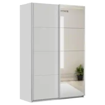 Möbelix Schwebetürenschrank + Spiegel B: 136cm Feldkirch Grau Angebot