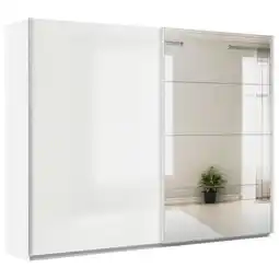 Möbelix Schwebetürenschrank + Spiegel B: 271cm Feldkirch Weiß Angebot
