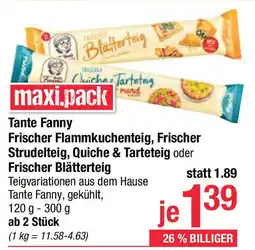 Maximarkt Tante Fanny Flammkuchenteig Angebot