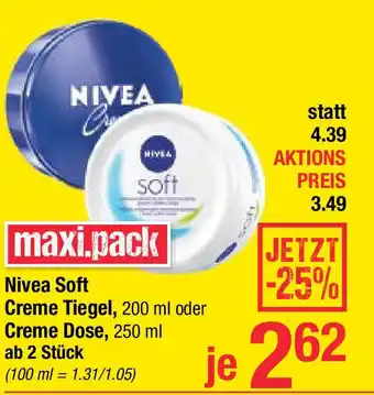 Maximarkt Nivea Soft Creme Angebot