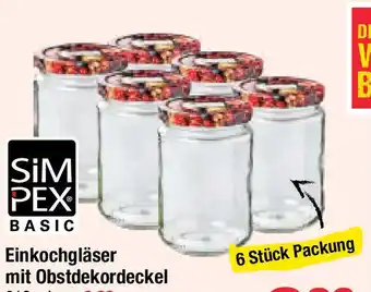 Maximarkt Simpex Basic Einkochgläser Angebot