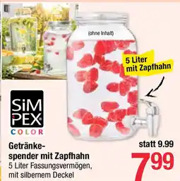 Maximarkt Simpex Color Getränkespender Angebot