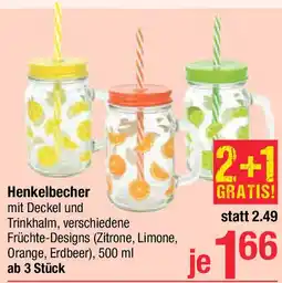 Maximarkt Henkelbecher mit Deckel Angebot