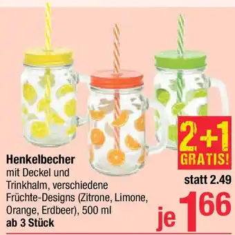 Maximarkt Henkelbecher mit Deckel Angebot