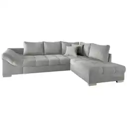 Möbelix Eckschlafsofa Alvito Hellgrau S: 298/202 cm Angebot