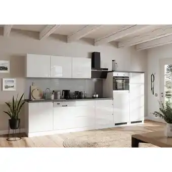 Möbelix Küchenzeile Monza Mit Geräten B: 360 Cm Weiß/grau Angebot