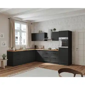 Möbelix Einbauküche Eckküche Möbelix Meran Mit Geräten 240x300 Cm Grau/eiche Dekor Angebot