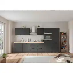 Möbelix Küchenzeile Meran Mit Geräten B: 360 Cm Grau/eiche Dekor Angebot