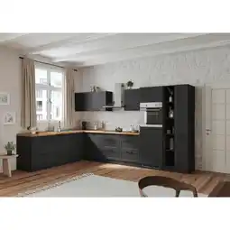 Möbelix Einbauküche Eckküche Möbelix Meran Mit Geräten 240x360 Cm Grau/eiche Dekor Angebot