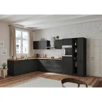 Möbelix Einbauküche Eckküche Möbelix Meran Mit Geräten 240x360 Cm Grau/eiche Dekor Angebot