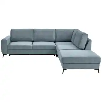 Möbelix Ecksofa mit Schlaffunktion Adesso Hellblau Chenille Angebot