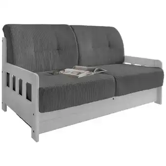 Möbelix Schlafsofa Camino Weiß/Grau B: 154 cm Angebot