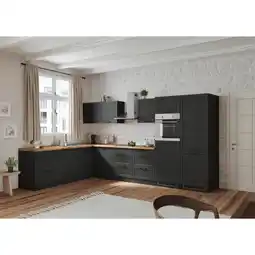 Möbelix Einbauküche Eckküche Möbelix Meran Mit Geräten 240x360 Cm Grau/eiche Dekor Angebot