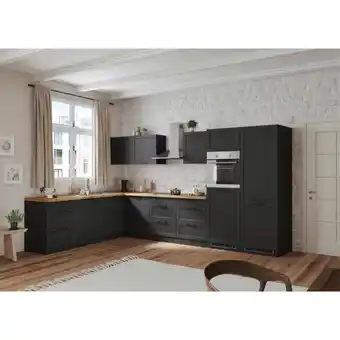 Möbelix Einbauküche Eckküche Möbelix Meran Mit Geräten 240x360 Cm Grau/eiche Dekor Angebot