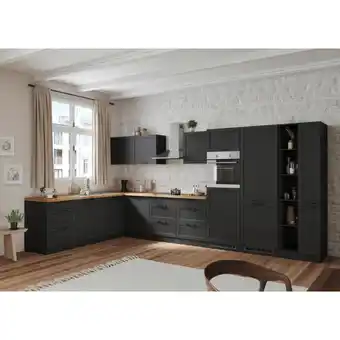 Möbelix Einbauküche Eckküche Möbelix Meran Mit Geräten 240x420 Cm Grau/eiche Dekor Angebot