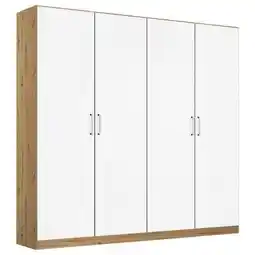 Möbelix Drehtürenschrank 181 Cm Berlin Eiche Dekor/weiß Angebot