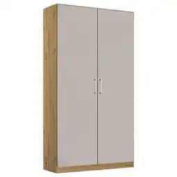 Möbelix Drehtürenschrank 91 Cm Berlin Eiche Dekor/hellgrau Angebot