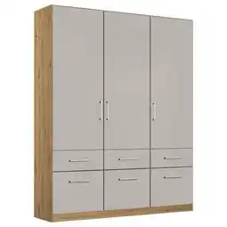 Möbelix Drehtürenschrank 136 Cm Berlin Eiche Dekor/hellgrau Angebot