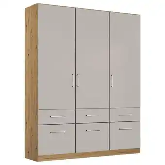Möbelix Drehtürenschrank 136 Cm Berlin Eiche Dekor/hellgrau Angebot