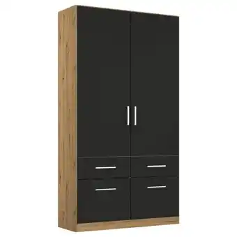 Möbelix Drehtürenschrank 91 Cm Berlin Eiche Dekor/grau Angebot