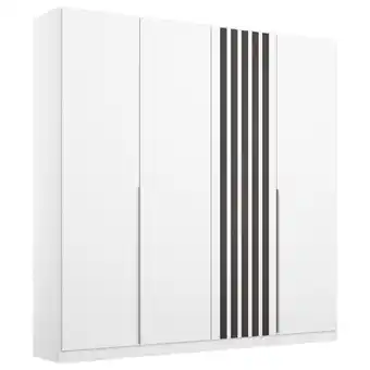 Möbelix Drehtürenschrank 181 cm Lamella Weiß Angebot