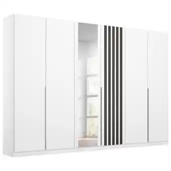Möbelix Drehtürenschrank 271 cm Lamella Weiß Angebot