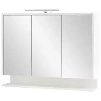 Möbelix Spiegelschrank Flag mit Led 3 Türen, Weiß Angebot