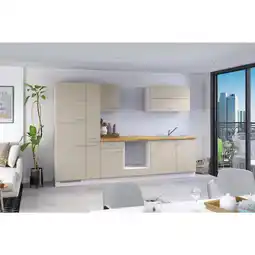Möbelix Küchenzeile Ip1200 ohne Geräte 310 cm Kieselgrau Angebot