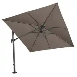Möbelix Ampelschirm Bl: 300x300cm Anthrazit/Taupe Angebot