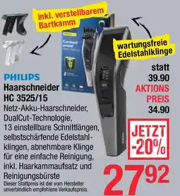 Maximarkt Philips Haarschneider HC3525-15 Angebot