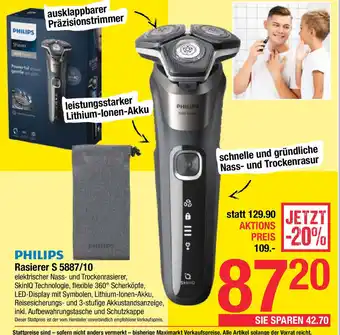 Maximarkt Philips Rasierer S 5887/10 Angebot
